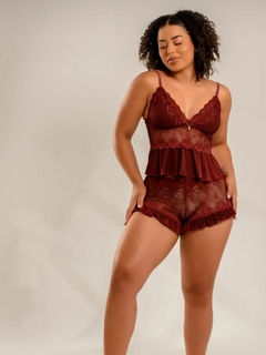 Babydoll Lolita | Marsala - comprar online