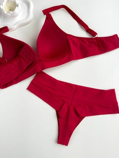 Conjunto Nanda | Vermelho - Íntima lingerie | Moda íntima Atacado