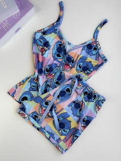 Shortdoll Amora | Stitch Azul - comprar online
