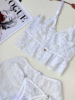 Babydoll Sedução P | Branco - loja online