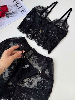 Babydoll Sedução | Preto - Íntima lingerie | Moda íntima Atacado