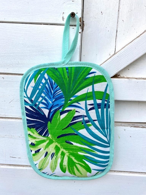 Agarradera rectangular verde