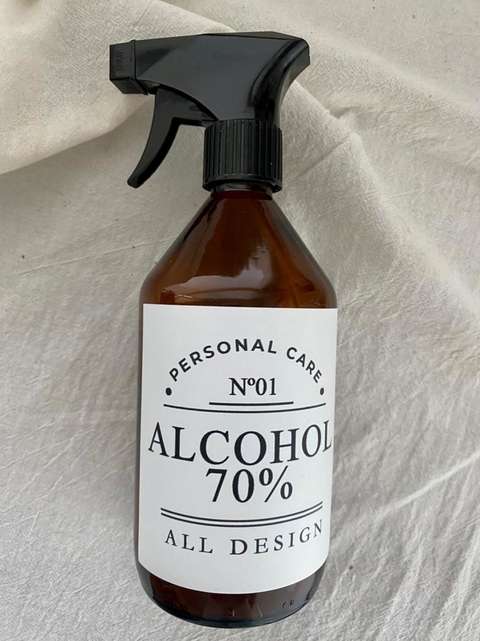 Envase 500 ml con pulverizador negro