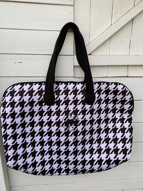 Bolso neoprene XXl blanco y negro