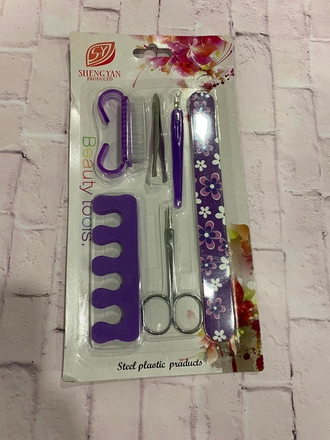 Set de manicura violeta