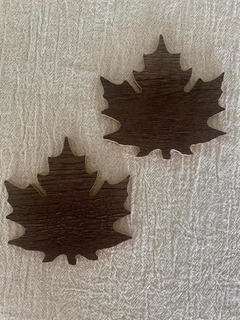 Posavaso o vela hoja Canada x2