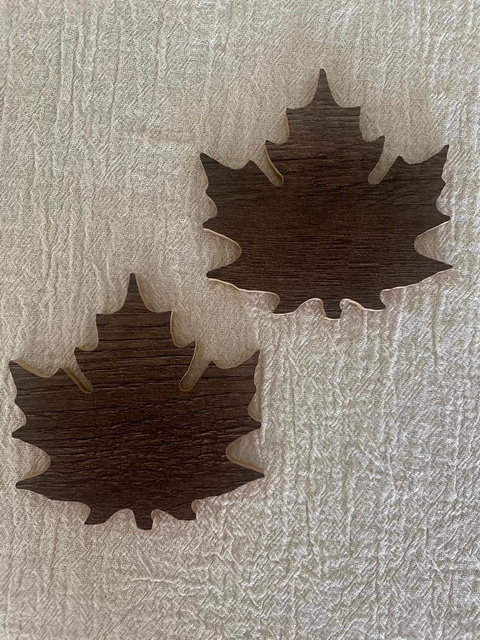 Posavaso o vela hoja Canada x2