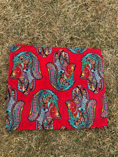 Individual tela rojo