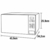 Forno Microondas Bancada 20L Branco e Preto Limpa Fácil 700w 220v - Midea - FGM Shop