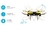 Drone Fun 4 Hélices Preto E Amarelo Alcance de 50 Metros Multilaser - ES253
