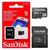 Cartão De Memória 16Gb com Adaptador Sandisk