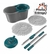 Imagem do Mop Spin 360º Balde 8 Litros Cabo 1,25m 1 ou 2 Refis