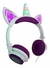 Fone de Ouvido com Fio Unicórnio Orelhas Luminosas Branco com Roxo​ - comprar online