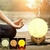 Imagem do Umidificador e Aromatizador Lua Cheia Luminária Abajur 3 Tonalidades + Suporte de Mesa 1.500ML