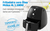 Fritadeira Elétrica AirFryer Sem Óleo/Gordura Cesto Quadrado 4L 1.500W 220V Midea - Preta