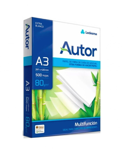 RESMA LEDESMA AUTOR 80 GRS. A3 500 HOJAS