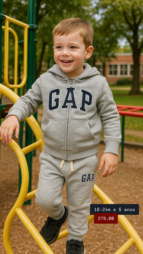 Agasalho Blusa e calça Moleton zíper Gap - comprar online