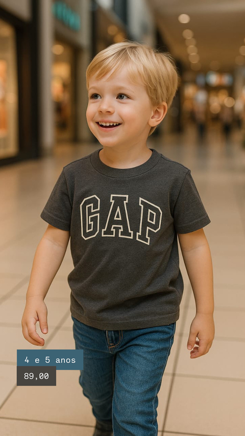 Camiseta Gap Grafite - comprar online