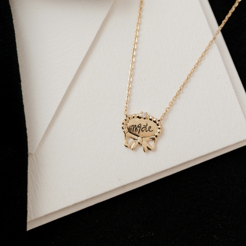 Gargantilha Selo de Mãe com Laço - Coleção Laços de Amor - comprar online