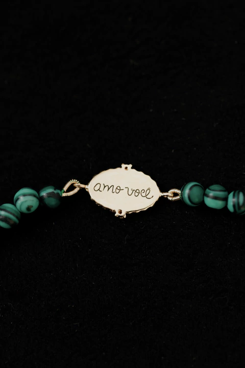 Pulseira Amazonitas Elo de Mãe - Coleção Laços de Amor