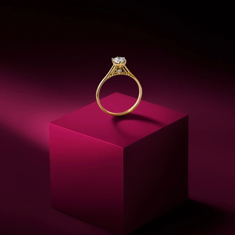 Solitário Madah com 53 pontos de diamantes - Coleção Mariage