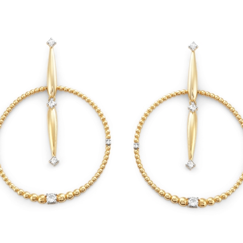 Brinco Círculos - Coleção HYPNOSIS