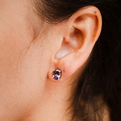 Brinco Solitário Marie - Coleção UNA - comprar online