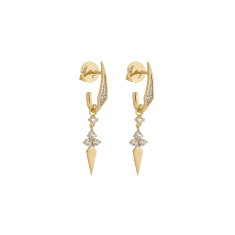 Meia Argola Paus Topázios - Coleção VEGAS