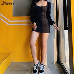 Vestido Manga Longa Black - Universe Girl