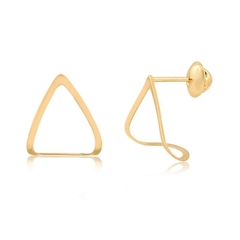 Brinco Gota Curva ouro 18k - comprar online