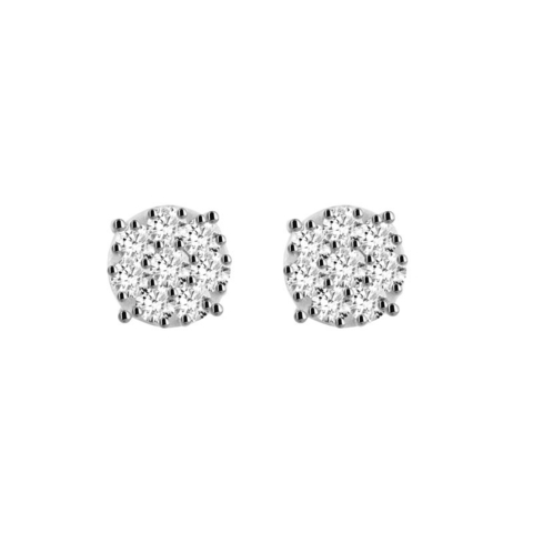 BRINCO ILUSION EM OURO 18K BRANCO DIAMANTES