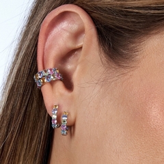 PIERCING 11 PEDRAS coloridas prata 925 - comprar online