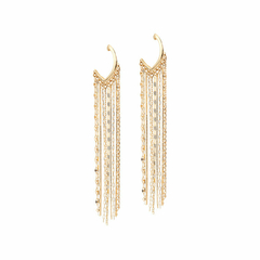 Brinco franjas ouro 18k - comprar online