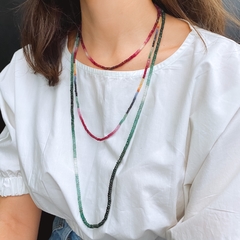 Colar Curto Ouro 18k com Rubis em Degradê na internet