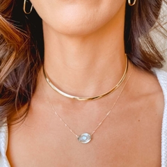 ARO LARGO OURO 18k - Pratas e Pedras Joalheria