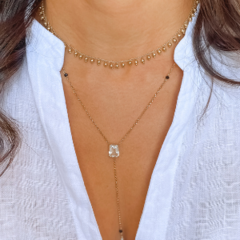 COLAR CHOCKER BOLINHAS OURO 18k - comprar online