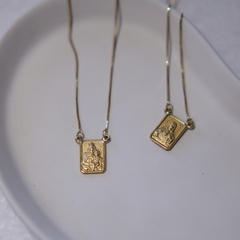 Escapulário corrente veneziana ouro 18k