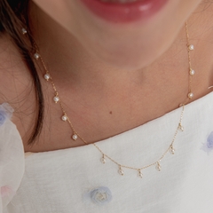 Colar drops de pérolas ouro 18k na internet