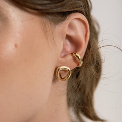 BRINCO VAZADO GEOMETRICO OURO 18K