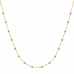 Colar Bolinhas intercaladas Ouro Amarelo 18k na internet