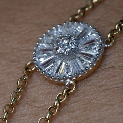 PULSEIRA DISCO DUPLA OURO 18K na internet