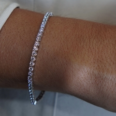 Pulseira Riviera Prata 925 Zircônias 3mm - comprar online