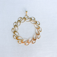 Pingente mandala trabalhada ouro 18k na internet