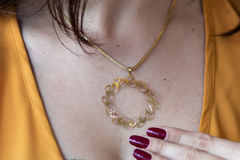 Pingente mandala trabalhada ouro 18k - Pratas e Pedras Joalheria