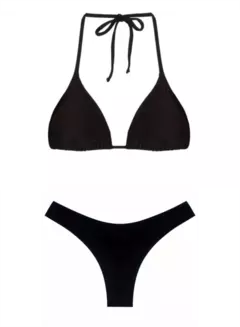 Biquíni asa delta all black - Loja Exxotic Grl