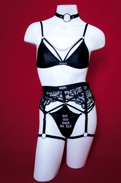 Cinta Liga Renda Lauren - Loja Exxotic Grl