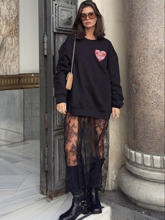 Saia midi Renda