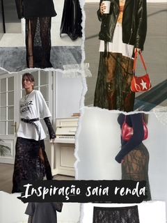 Saia midi Renda - Loja Exxotic Grl