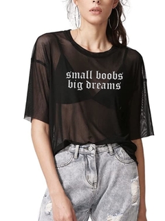 Cropped tule “small boobs, big dreams”
