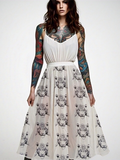 SAIA MIDI BRANCA TIGER
